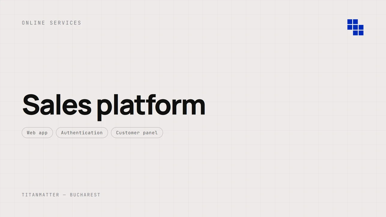 Sales platform — TITANMATTER case study