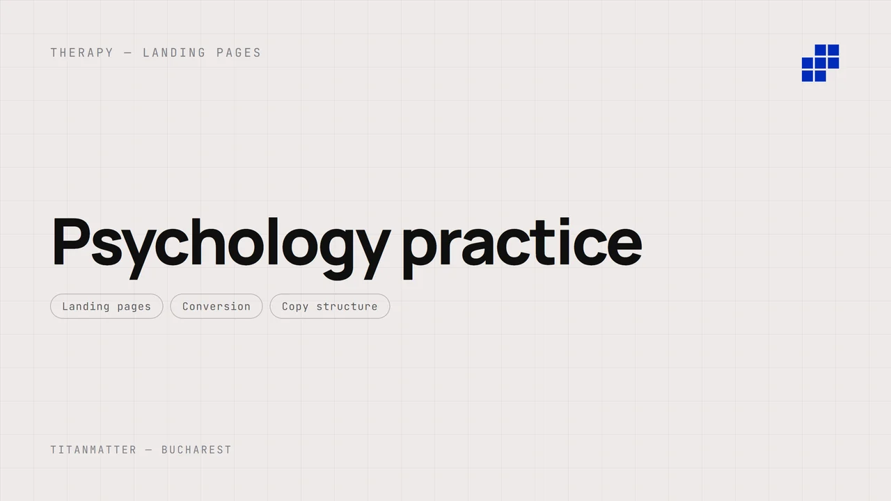 Psychology practice — TITANMATTER case study